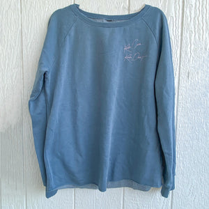 kinda care, kinda don't Boatneck sweatshirt