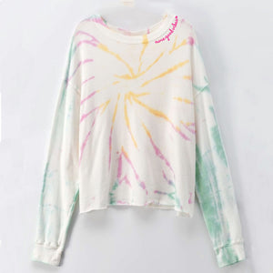 More Good Vibes Cropped sweatshirt