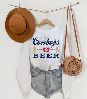 Cowboys and Beer Sweatshirt