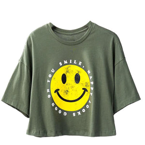 All Smiles | Crop Tee