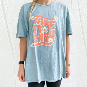 Take It Easy Floral Tee
