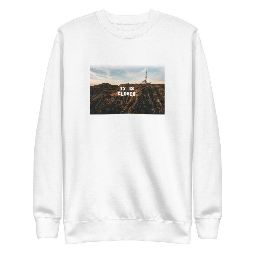 TX IS CLOSED Unisex Fleece Pullover